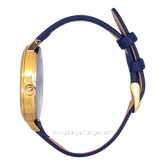 ELLE EL002-1G04L04 Blue Gold Leather Strap